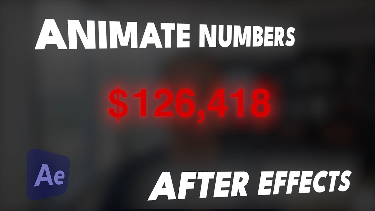 How to Create a Number Counter in After Effects (No Plugins)