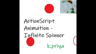 Action Script Animation in Flash - Infinite Spinner