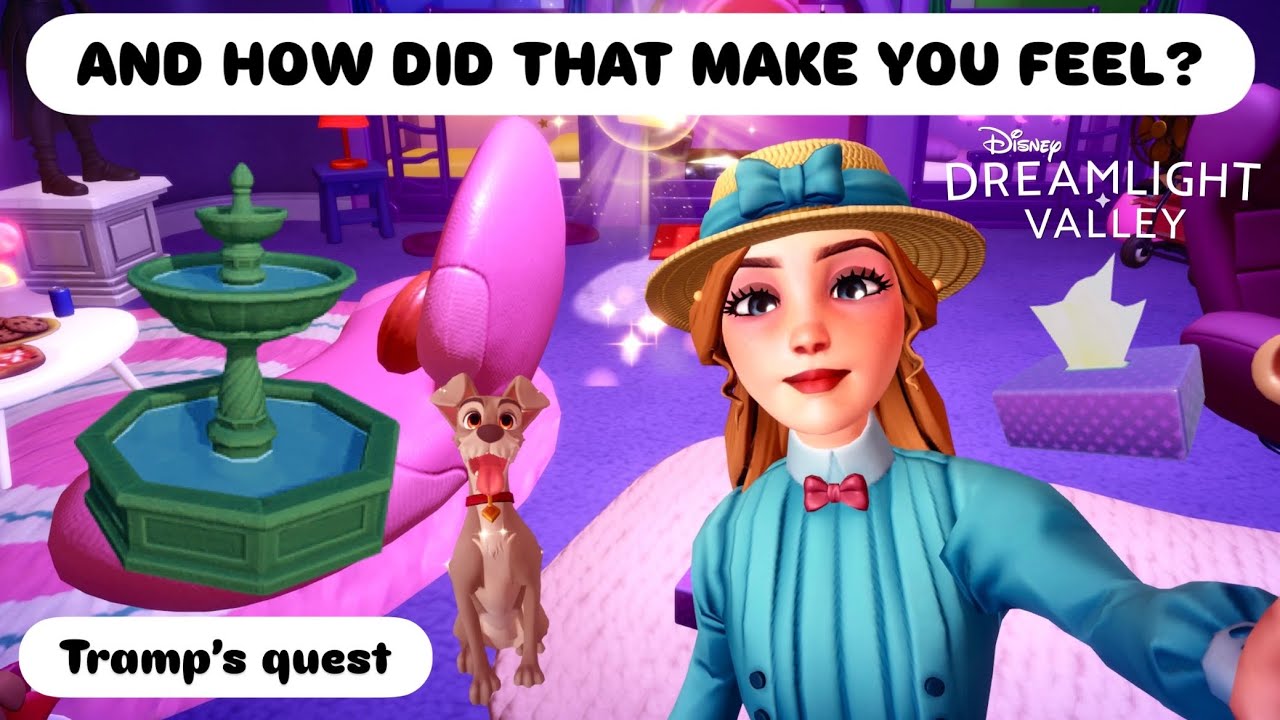 TRAMP’S QUEST | HOW DID THAT MAKE YOU FEEL. DISNEY DREAMLIGHT VALLEY. WALKTHROUGH. LADY AND TRAMP