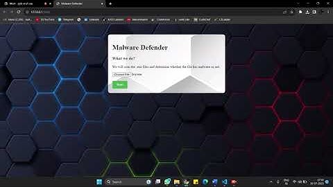 Malware Defender - A web app to detect malware in executable files