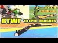 13 epic crashes  caused confusion and delay  blue train with friends  btwf