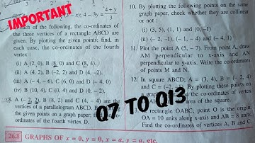 co-ordinate geometry class 9 icse Ex-26A|| chapter 26||Selina|| math|| concise Selina||icse board