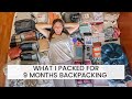 PACKING LIST FOR BACKPACKING 9 MONTHS IN SOUTH AMERICA! Everything I Packed For 9 Months Backpacking