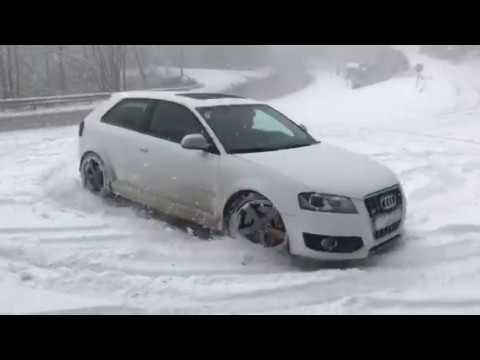 AUDI S3 8P SNOW DRIFT - YouTube