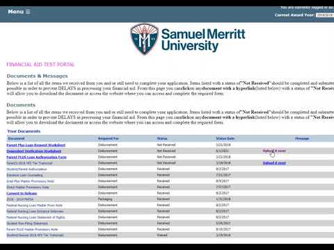 Document Upload Instructions for Netpartner Financial Aid Portal