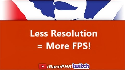 iRacing - Less Pixels = More FPS