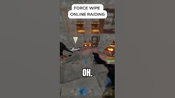 early game raiding on force wipe #rust