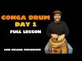 Start Playing Conga Drum – Day 1 Full Lesson | Arie Ouzana Percussion