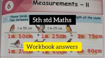 5th std Maths Term 1 unit 6  Measurement -ll  Workbook answers #ennumezhuthum