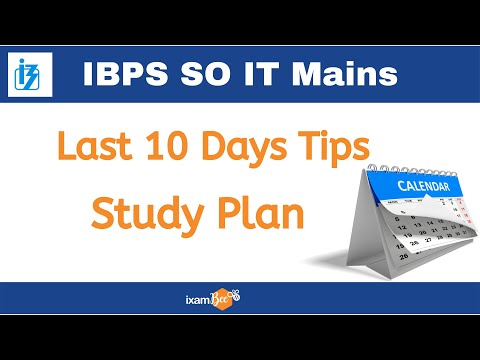 IBPS SO IT Mains | Last 10 Days TIPS | Study Plan | By Anshul Malik