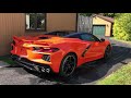 2020 C8 Z51 3LT Corvette Convertible start up and top down