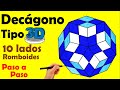 Decgono tipo 3d paso a paso teselados