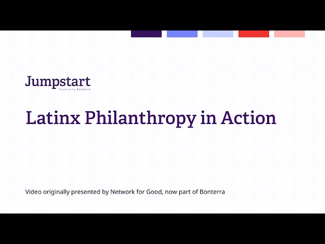 Watch Latinx philanthropy in action on YouTube.