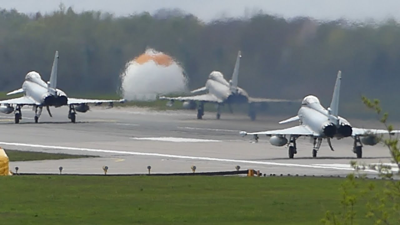 Start 4x Eurofighter Typhoon Rostock Laage YouTube