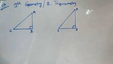 9th standard subject Geometry topic 8 Trigonometry basic concepts and practice set 8.1