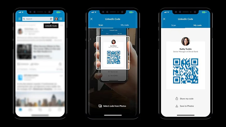 A new way to add friends on LinkedIn - QR Codes