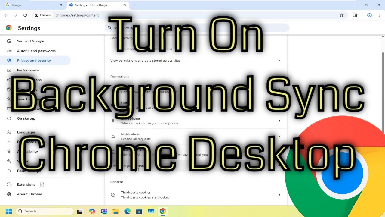 How To Enable Background Sync on Google Chrome [Solution] - YouTube