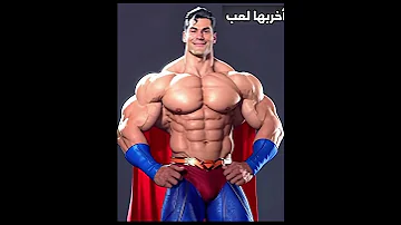 عضلات سوبرمان سوبرمان حصري العاب ضحك عضلات Superman Shorts Shortvideo Muscle 
