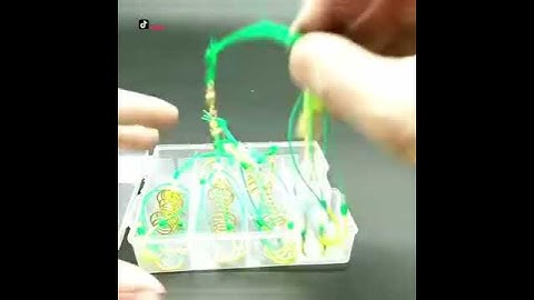 Hộp 4 lưỡi câu lăng xê #fishing9191 #khámphá #câu đài Cre Fishing 9191