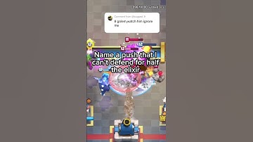 Name a push I can’t defend for half the elixir #clashroyale