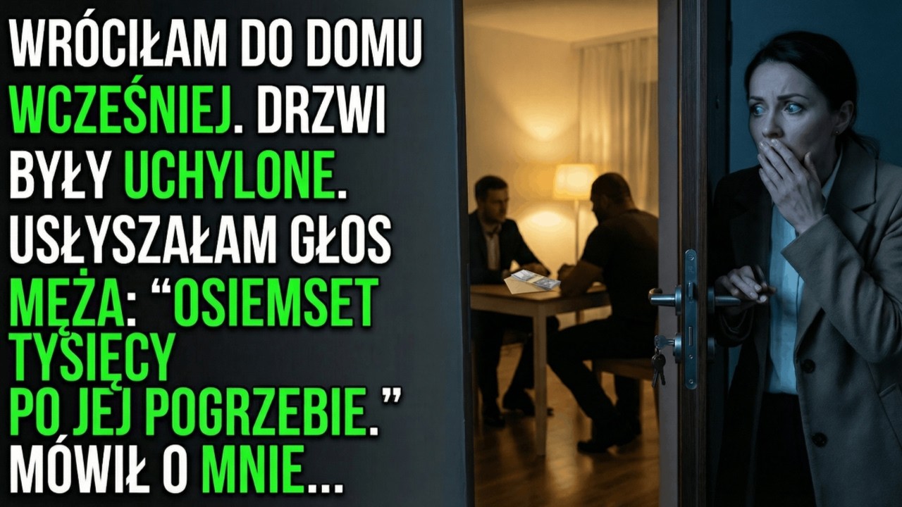 Przez uchylone drzwi usłyszałam głos męża: 'Musi wyglądać jak wypadek.' Planował się mnie pozbyć...