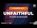 Unfaithful - Rihanna (Lower Key - Piano Karaoke) Mp3 Song