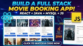 Learn & Build Java Full Stack + AI, Movie Ticket Booking Project Using Spring, React, MYSQL
