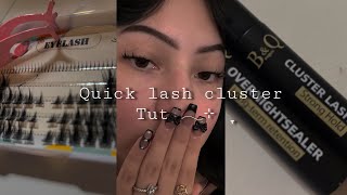 Quick lash cluster tut⊹ ִֶָ