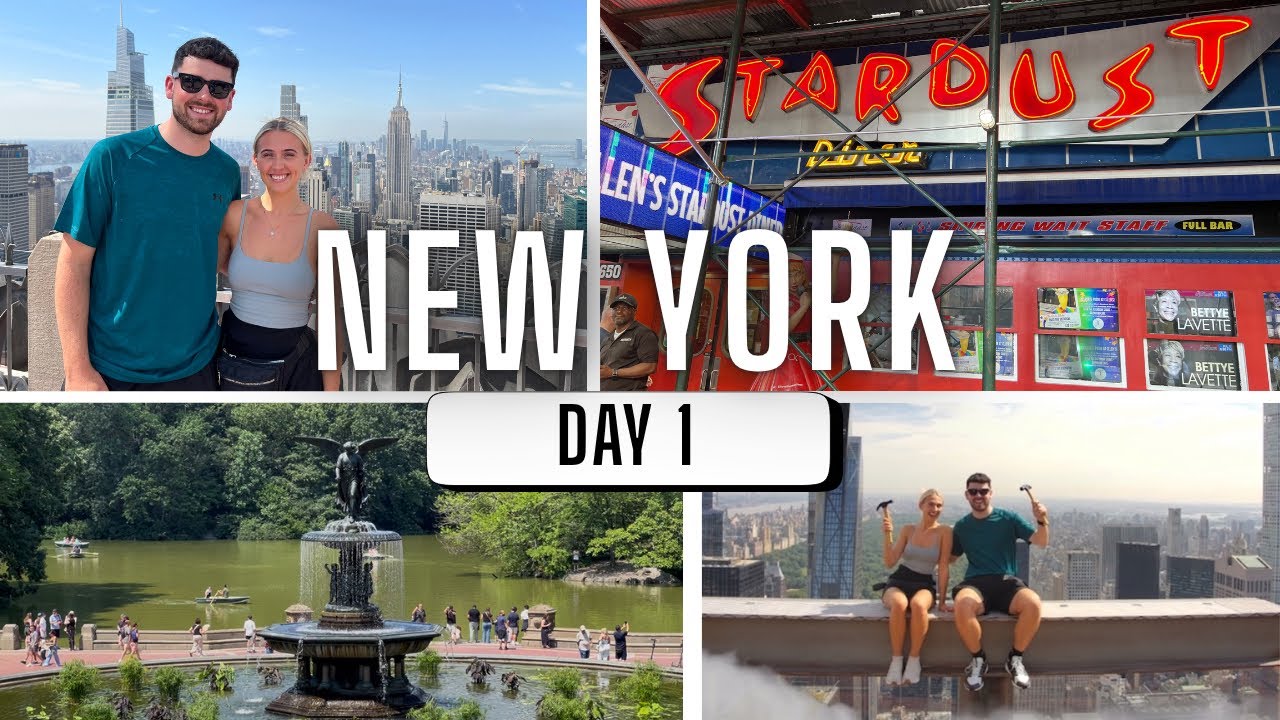 NEW YORK VLOG | Ellen’s Stardust, Top of the Rock & Central Park | Day 1 