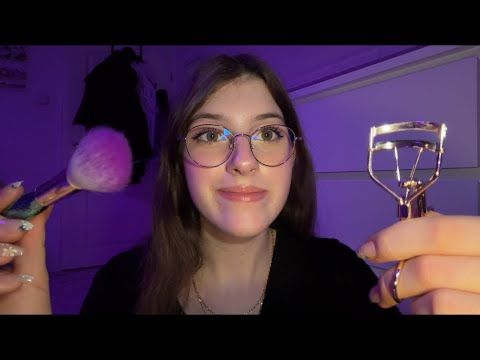 ASMR | Friend does your makeup relaxing 🎀🫧✨| personal attention (Up close) RP