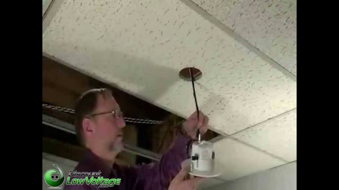 How To Mount A Security Camera To A Ceiling Tile