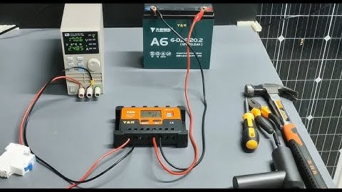 Y&H PWM FT Series Solar Charge Controller Operation Demonstration