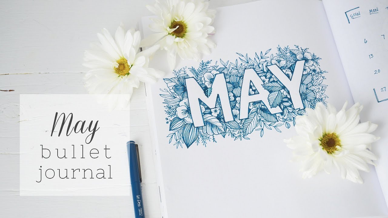 PLAN WITH ME | May 2018 Bullet Journal spread out