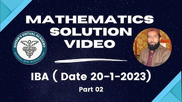 Math Solution Video | Part 2 | 20-1-2023 | Sir Tajamul