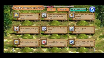 DFFOO GL - Monthly Chocoboard Panel Monster Locations Early May: Plant Golems, Gigas, Poison Bats