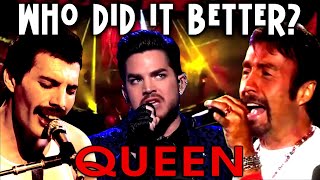 QUEEN Replacement Singers  Who Did It Better? Freddie Mercury  Adam Lambert  Paul Rodgers