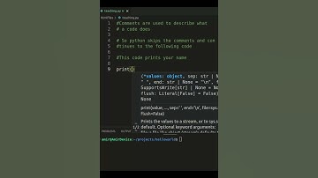 Python print(" ") and comments