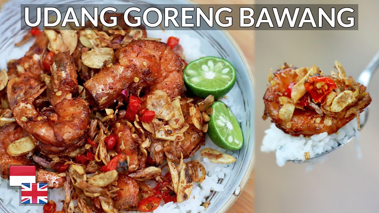 Gurih Pedas Sambal Embe Resep Udang Goreng Bawang Khas Bali Youtube