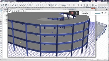 ETABS 2017 HOW TO LAY-OUT SEMI-CIRCULAR RAMP STEEL PARKING BUILDING Part 1 of 2