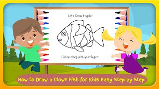 How to Draw a Clown Fish for Kids Easy Step by Step screenshot 5