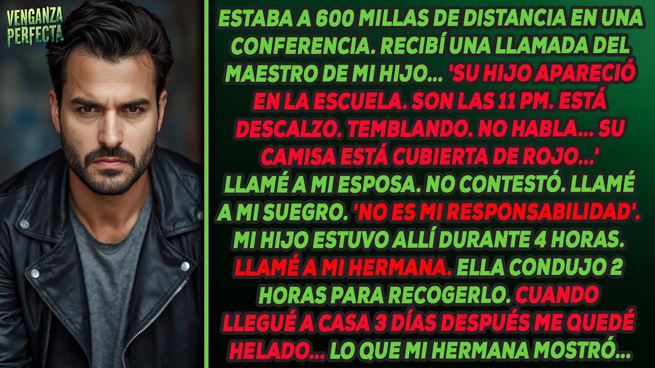 11 PM: la maestra llamó: ‘Descalzo y temblando’. Mi suegro: ‘No es mi responsabilidad’.