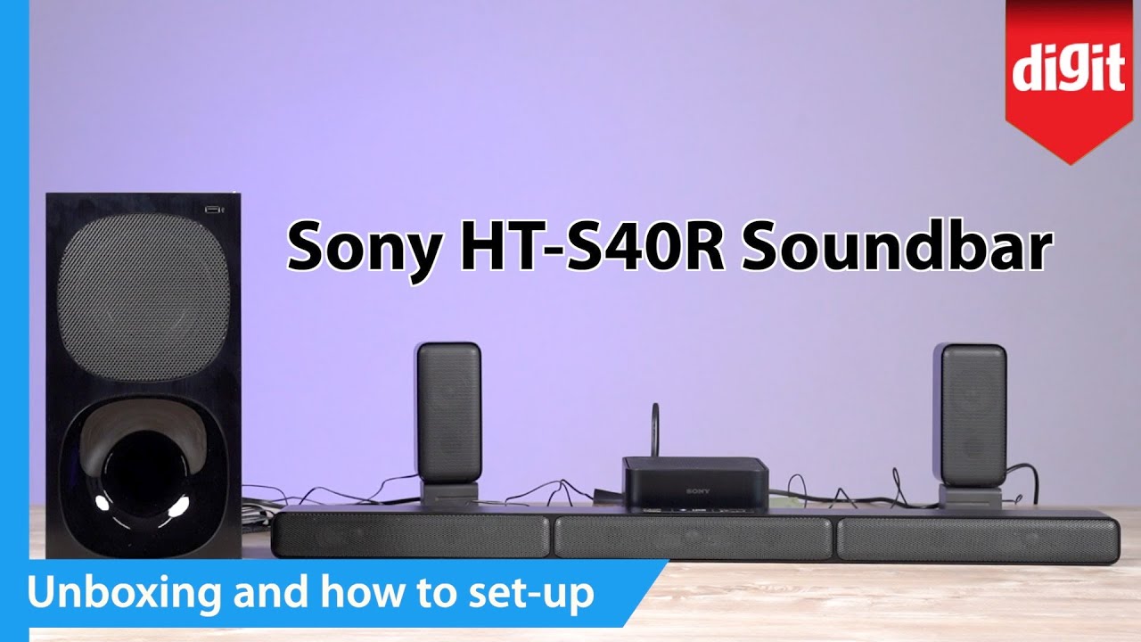 Unboxing and how to set up the Sony HT S40R soundbar - YouTube | Soundbars