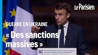 Armes, défense européenne... Ce qu’il faut retenir du discours de Macron sur la guerre en Ukraine