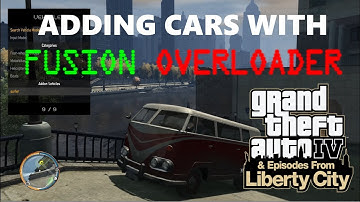 How to ADD Car Mods to GTA IV Complete Edition with FUSION OVERLOADER without replacing