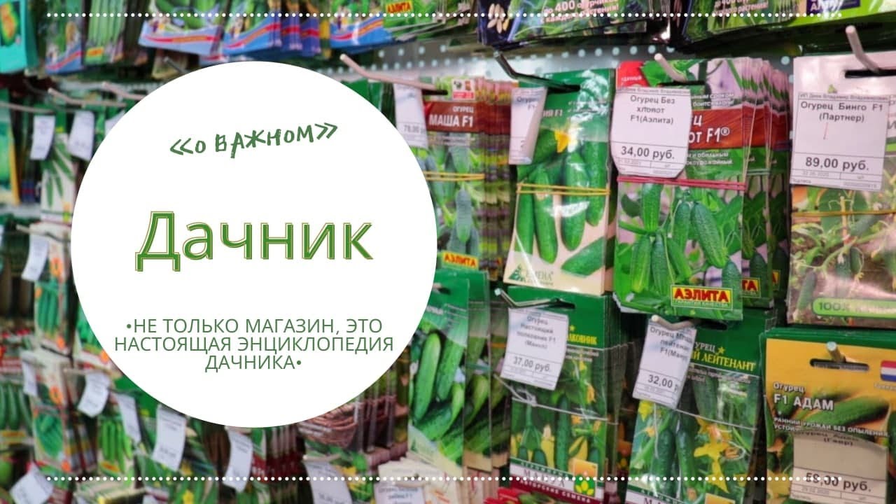 Дачник - это не только магазин, это еще настоящая энциклопедия дачника ...