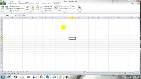 How to create button to go to certain sheet in excel