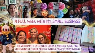 💥 An action packed week of a shop drop, geeking out over yarn releases & meeting popular makers 🧶