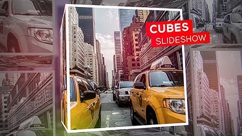 After Effects Template: Cubes Slideshow