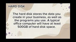 Computer specifications and compatibility
