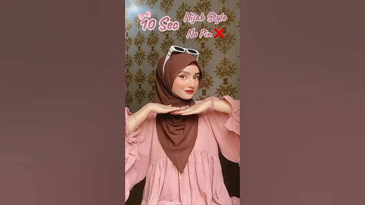 10 Sec No Pin Hijab Style For Girls By Areeba_tahir_ #tutorial #hijab #viral #trending #fashion #fyp